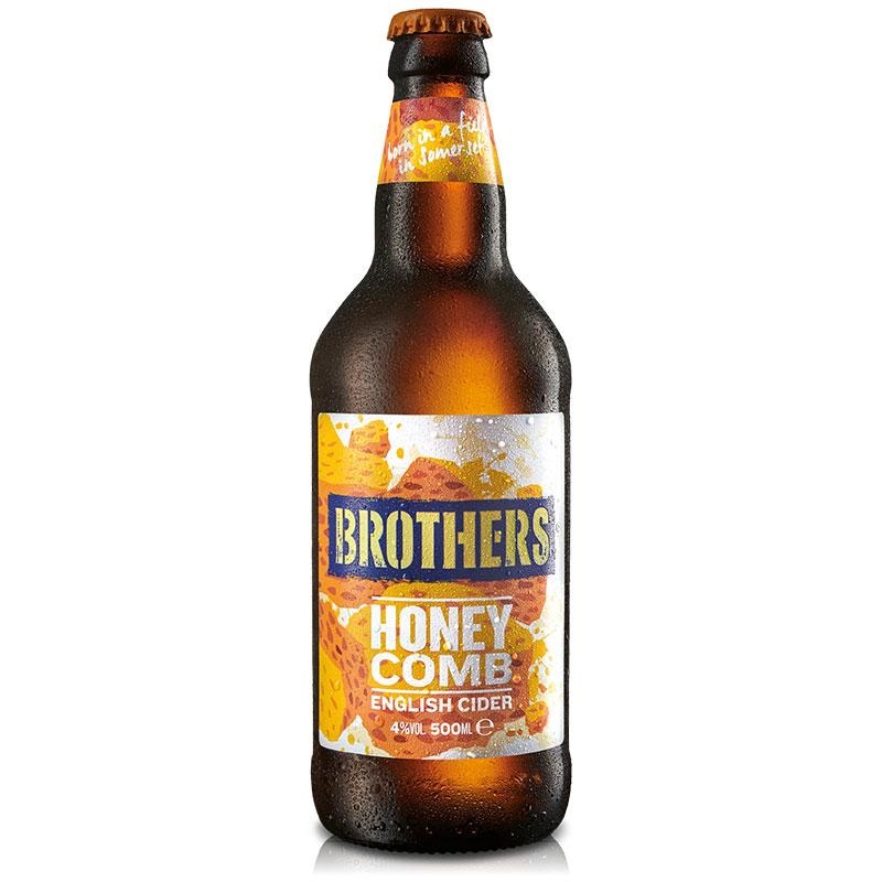 Sidrs BROTHERS Honeycumb, 4%, stiklā, 0.5l (DEP)