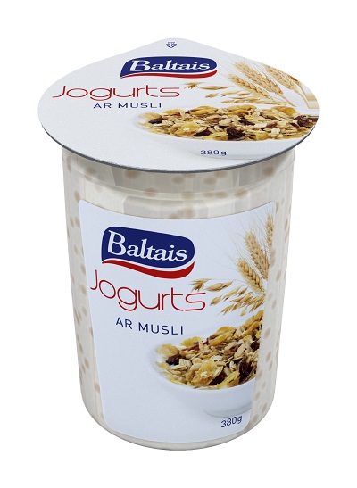 Jogurts BALTAIS ar musli, 2%, 380 g