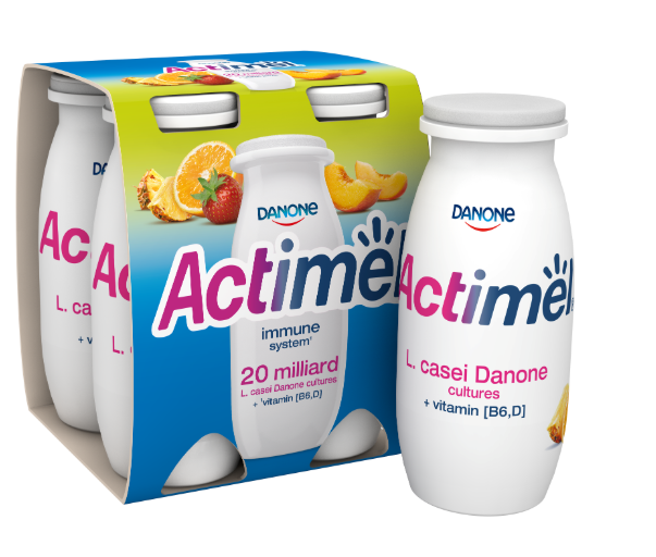 Yoghurt drink ACTIMEL Multifruit, 4x100 g ePromo