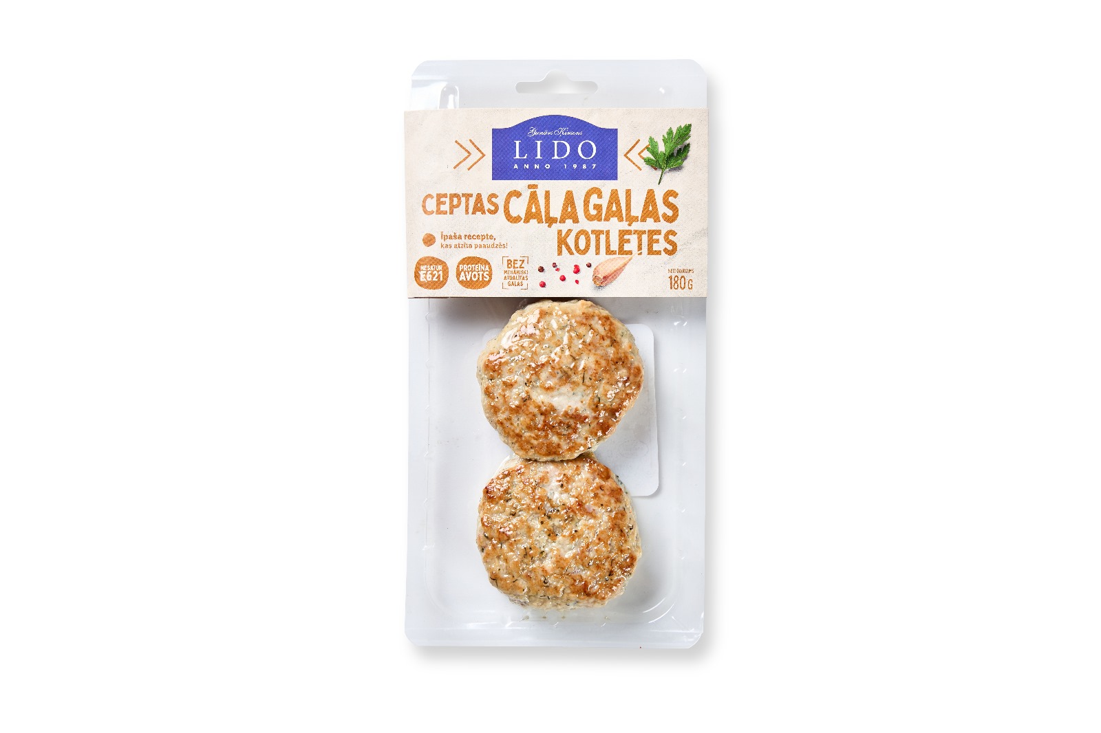 Ceptas cāļa gaļas kotletes LIDO, 180g