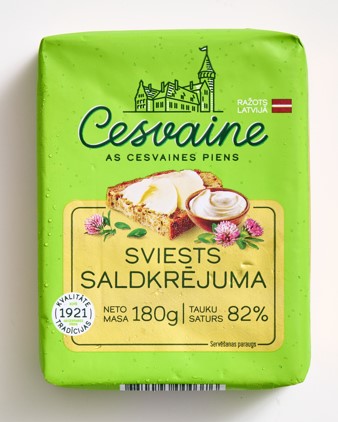 Sviests saldkrējuma CESVAINE 82%, 180g