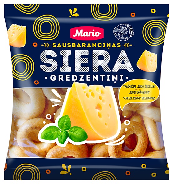 Sausbaranciņas MARIO mazās Siera gredzentiņi, 200g