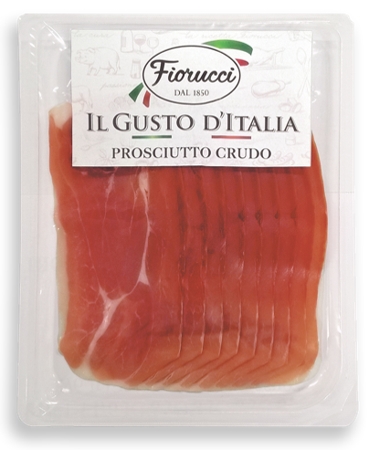 Cured pork ham FIORUCCI, Prosciutto Crudo, sliced, 80 g | ePromo