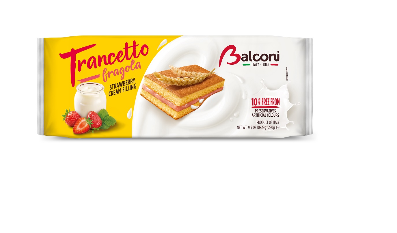 Biskvīts BALCONI Trancetto Fragola, 280g