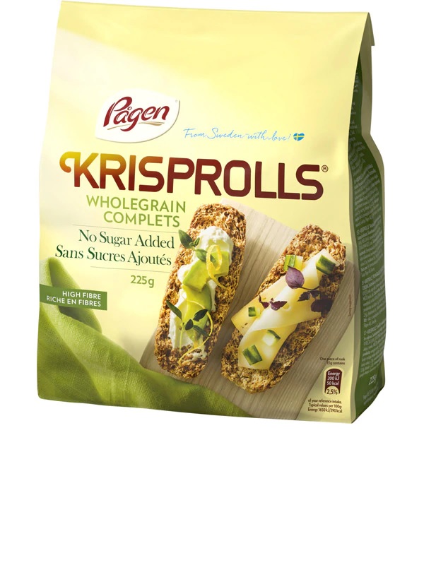 Sausmaizītes Krisprolls pilngraudu bez cukura,  225g