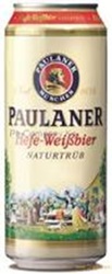 Alus PAULANER Hefe-Weißbier, 5,5%, bundžā, 0.5l (DEP)