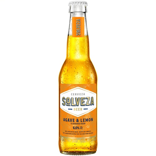 Alus SOLVEZA Agave&Lemon, stiklā, 6%, 0.33 l(DEP)